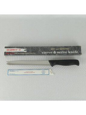 Quikut Sharpkut II Carve & Serve Serrated Knife NWT
